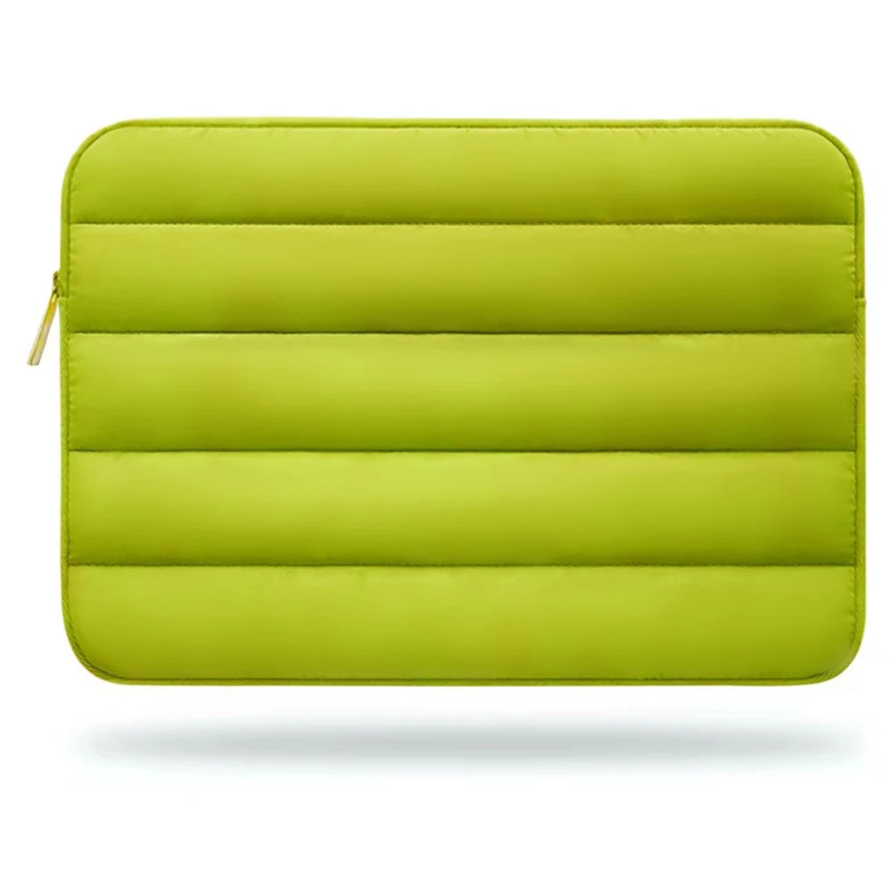 Pochette Macbook air 13 vert pistache