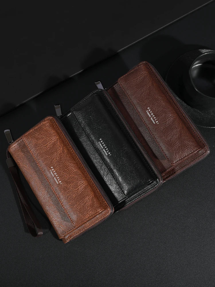 Pochette pour homme noire cafe camel marron fauve