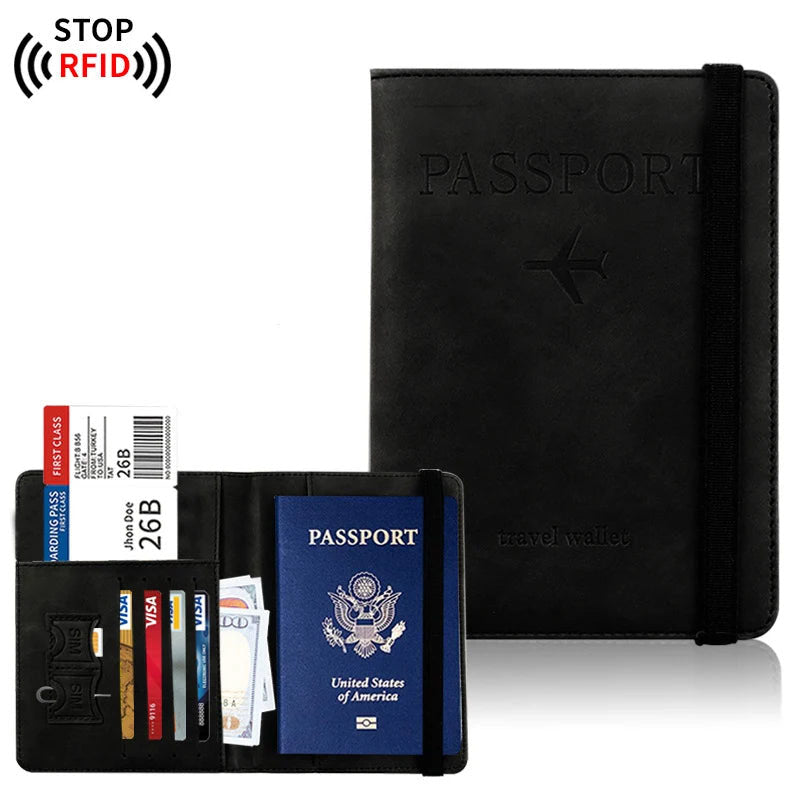 Pochette pour passeport Noir