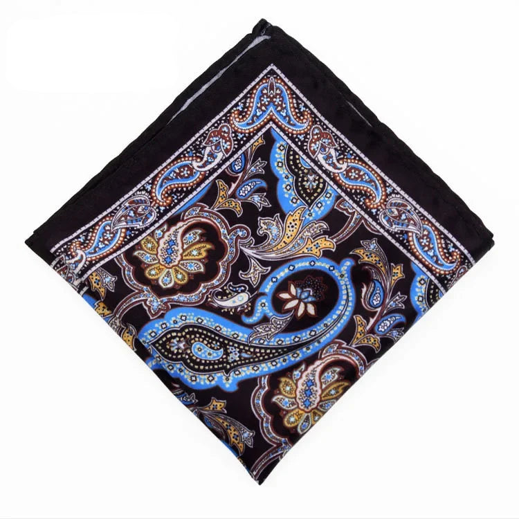 Costume homme pochette Cachemire bleu ciel, jaune, beige, blanc