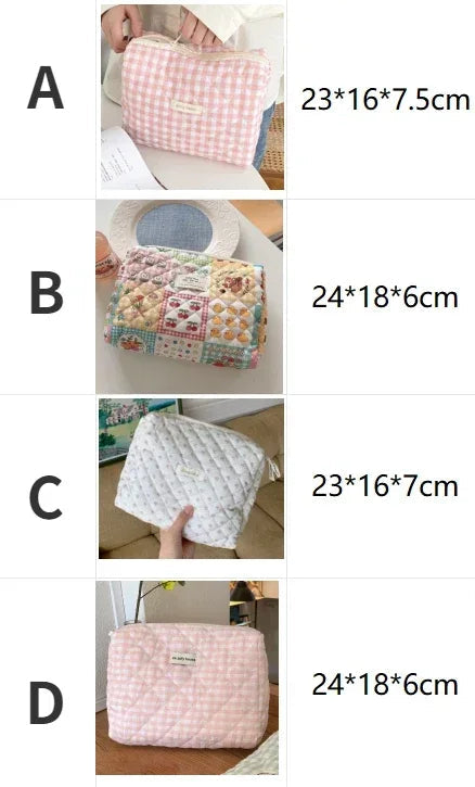 Dimensions pochette tissu molletonee  zippées  A B C D 
