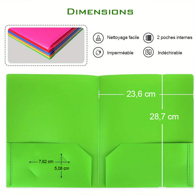 Lot de 6 chemises Dimensions