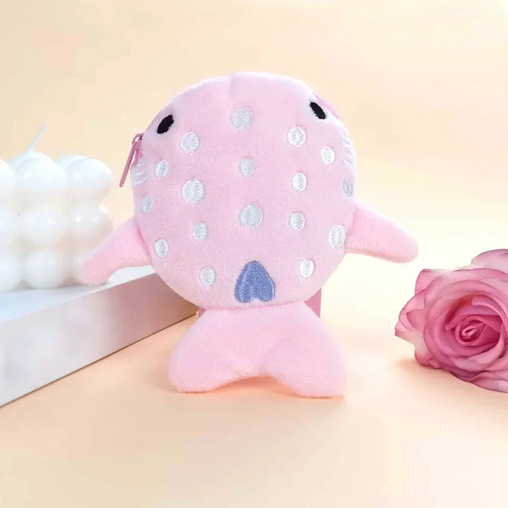 Petite pochette Requin baleine rose