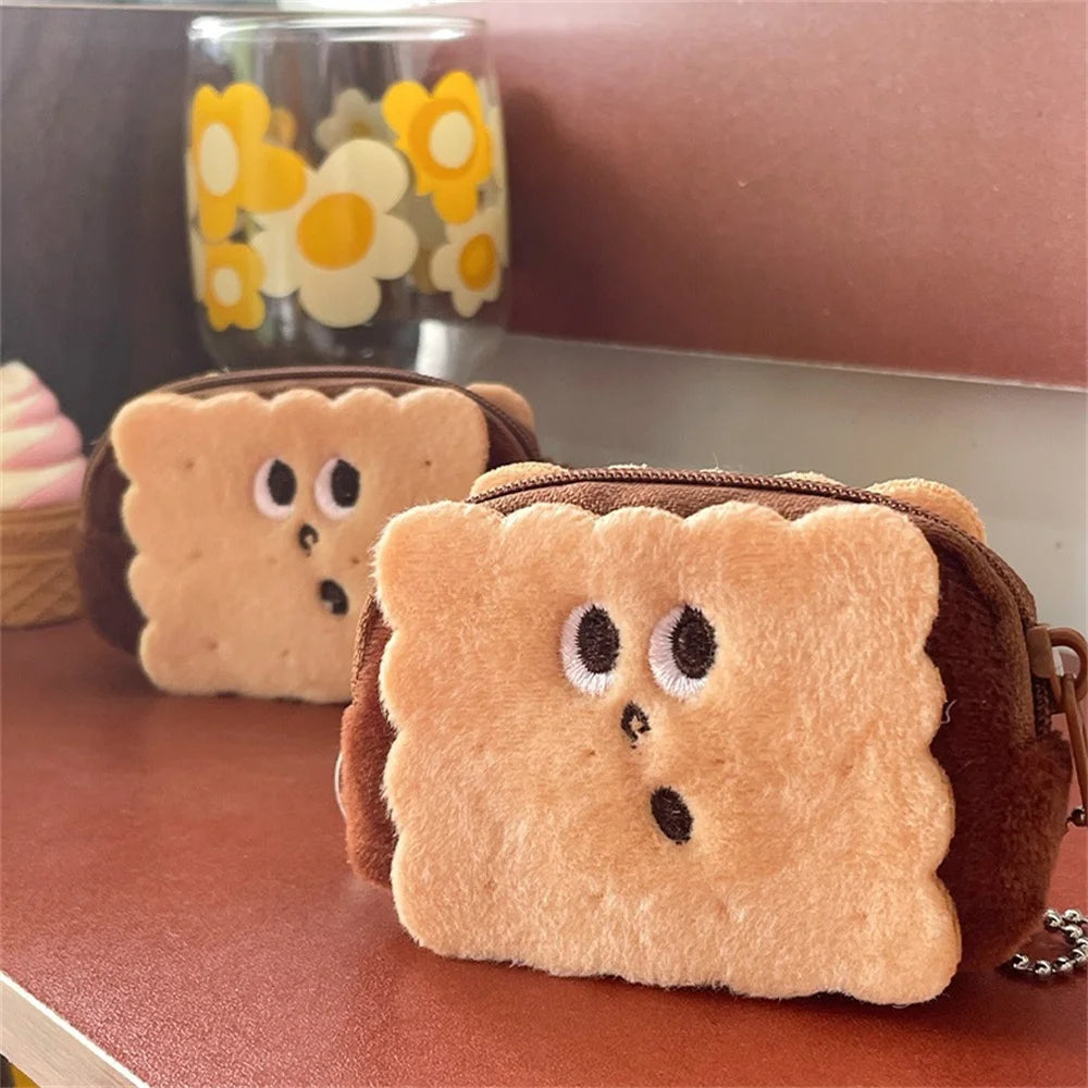 Petite pochette zippee biscuit fourré chocolatgros plan 