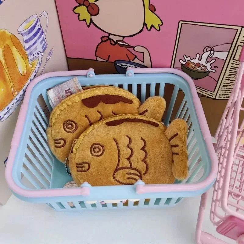 Petite pochette zippee biscuit poisson