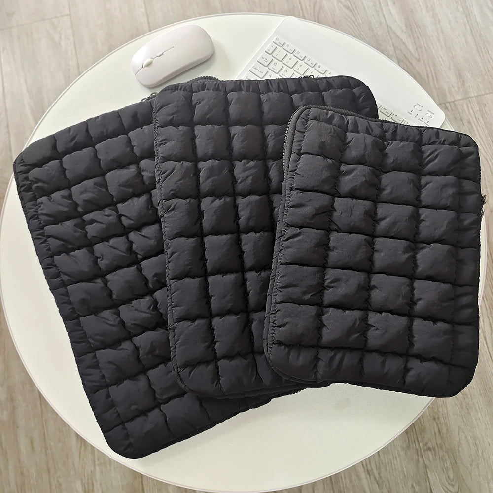 Pochette MacBook noir visuel 3 formats 