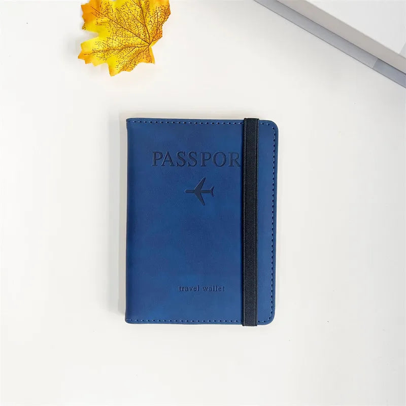 Pochette Passeport Bleu marine