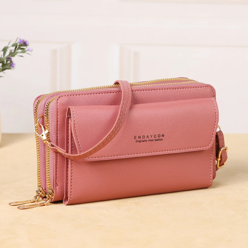 Pochette a bandouliere femme rose indien.
