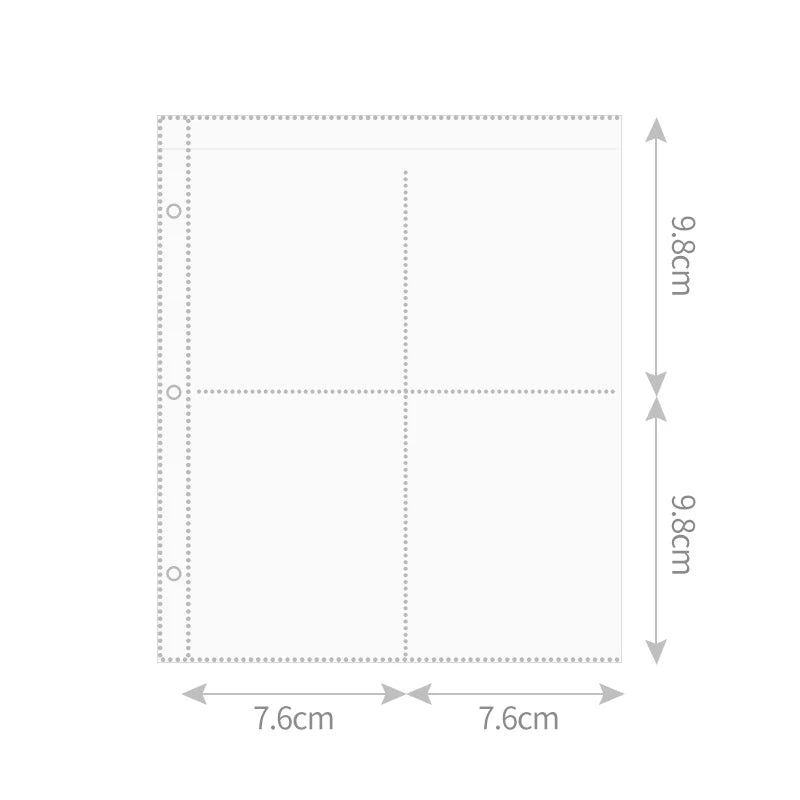 Pochette album photos 4 cases Format B : 7.6 cmx9.8cm