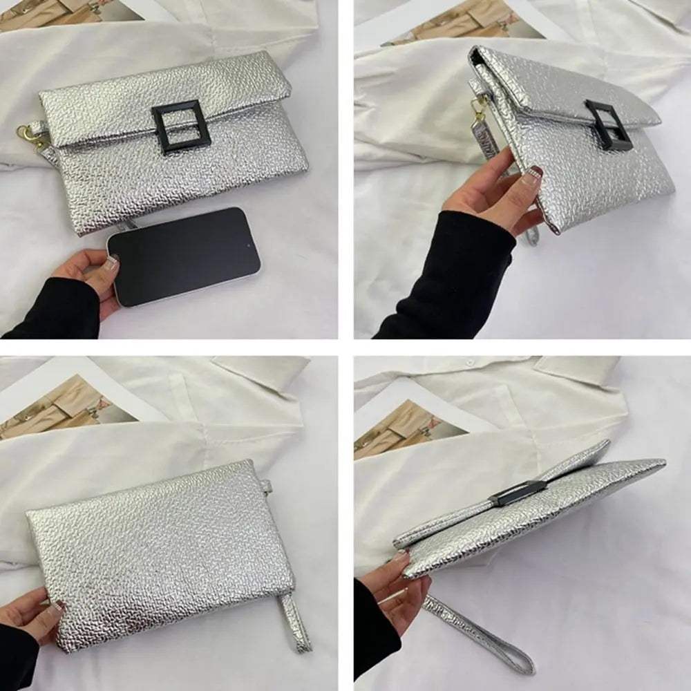 Pochette argentée visuels details 