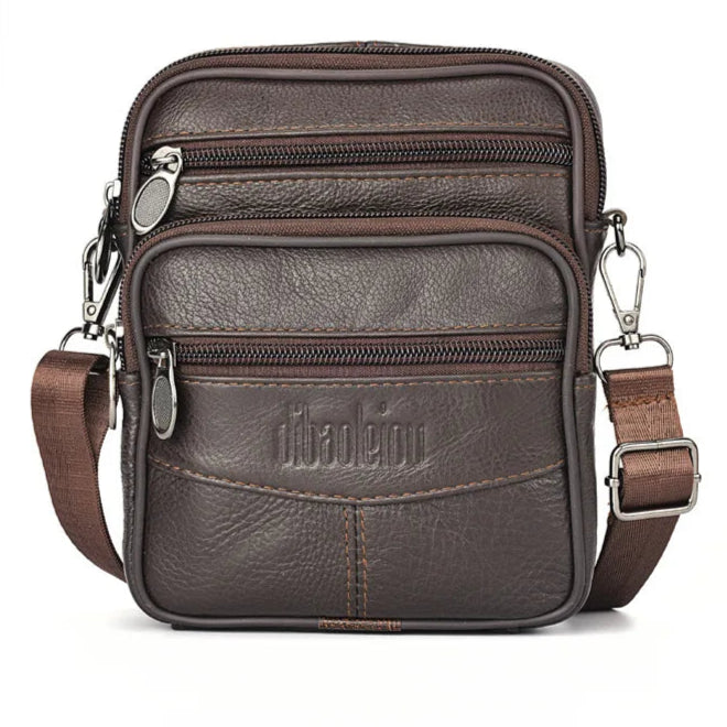 Pochette bandoulière marron foncé