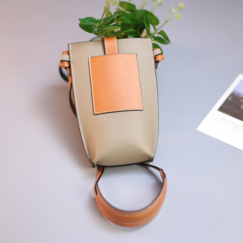 Pochette bandouliere telephone Cuir veritable interieur luxe