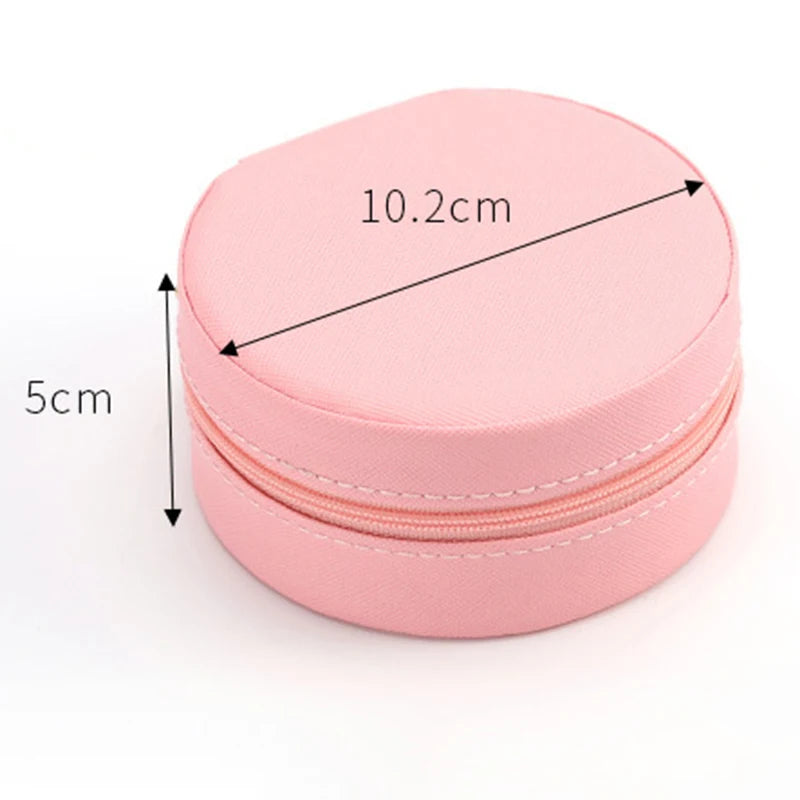 Pochette bijoux voyage  ronde dimensions