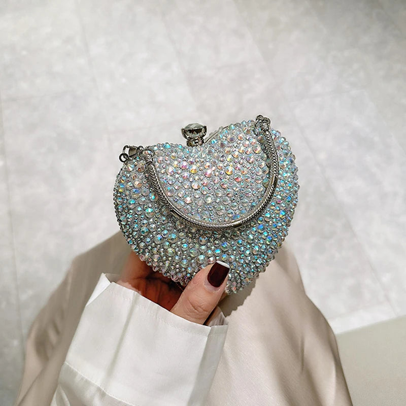 Pochette cœur bleu ciel 