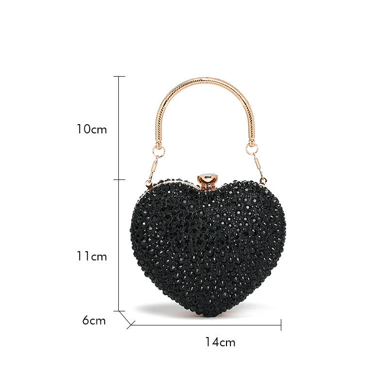 Pochette cœur dimensions 