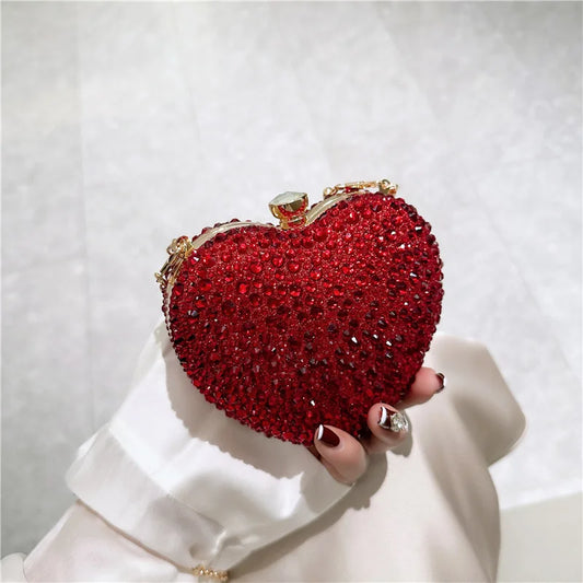 Pochette cœur rouge 