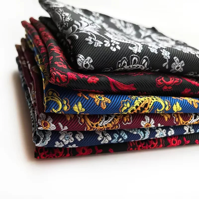 Pochette costard  motif floral fleur 