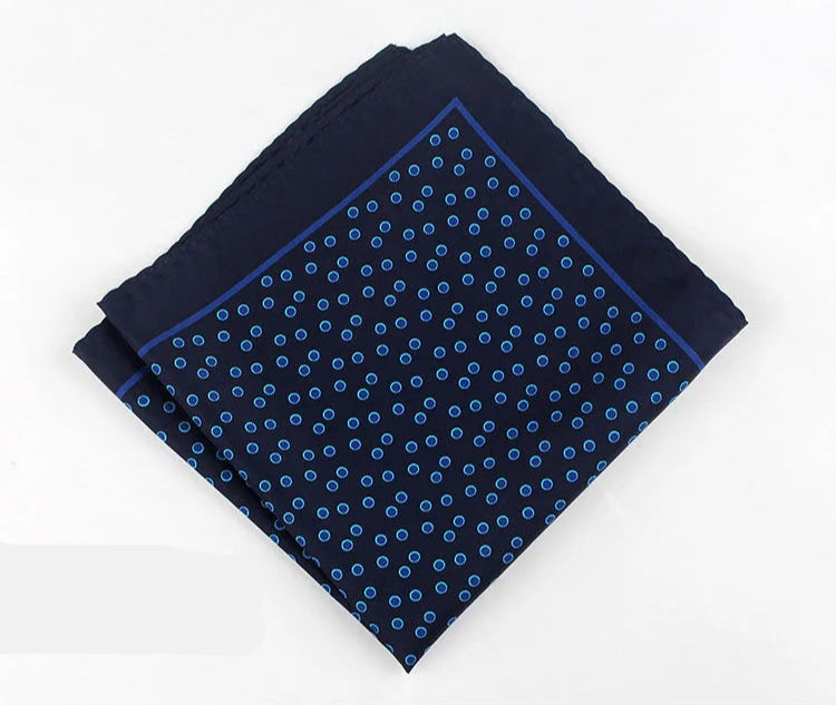 Pochette costumes fond bleu nuit motifs bulles rondes bleu ciel 