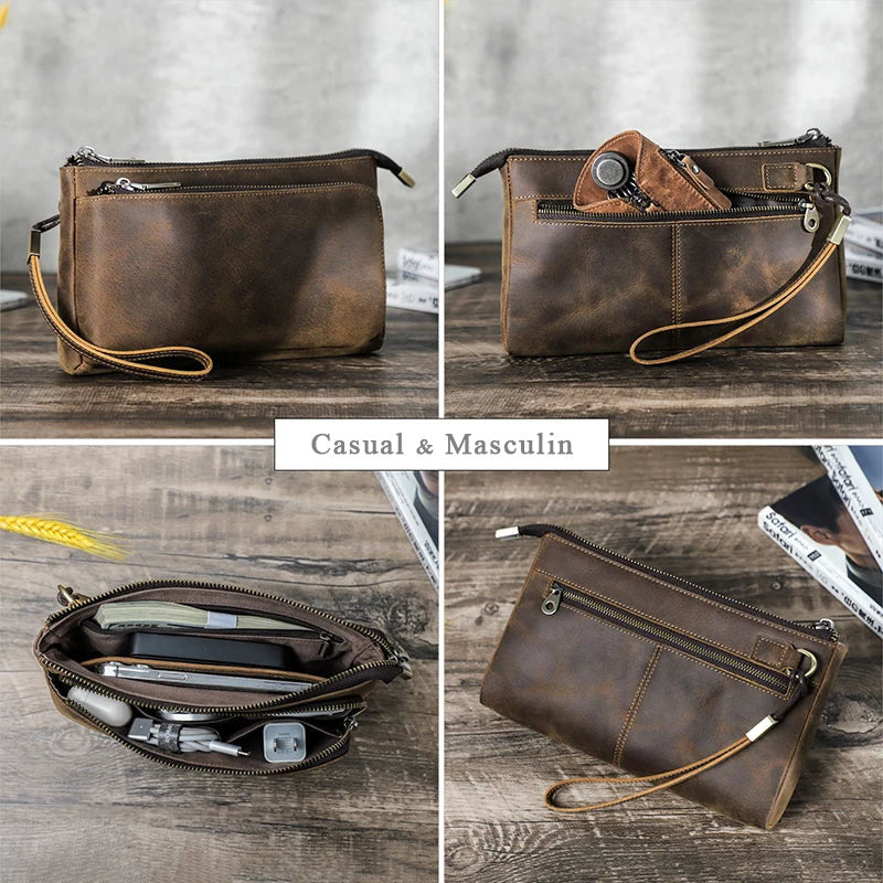 Pochette cuir homme 