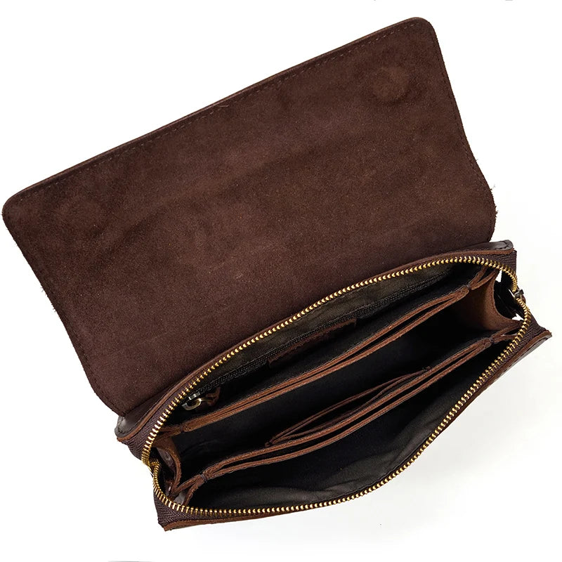Pochette cuir veritable  dragonne 5 compartiments