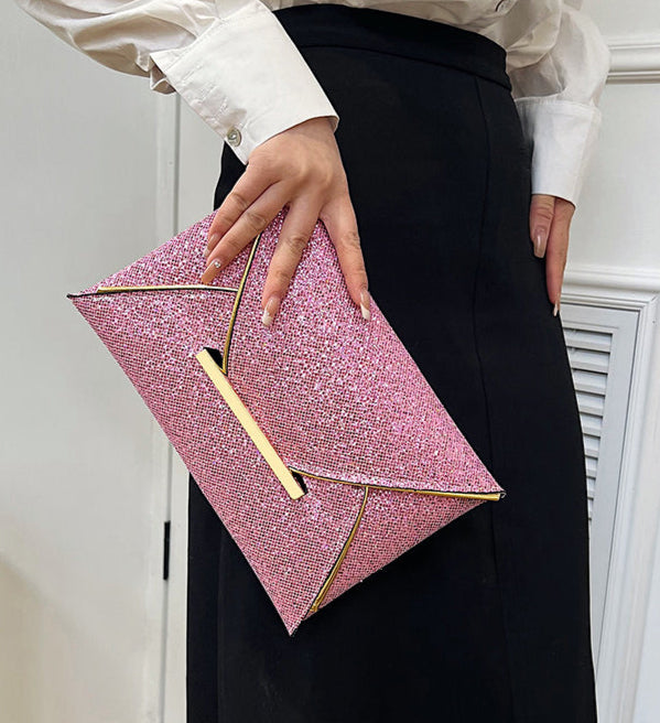 Pochette de soirée  luxe rose