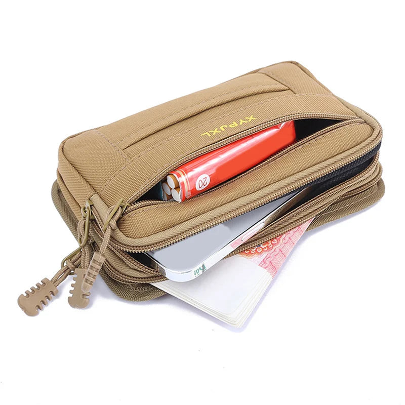 Pochette de voyage coloris sable systeme  MOLLE visuel compartiments