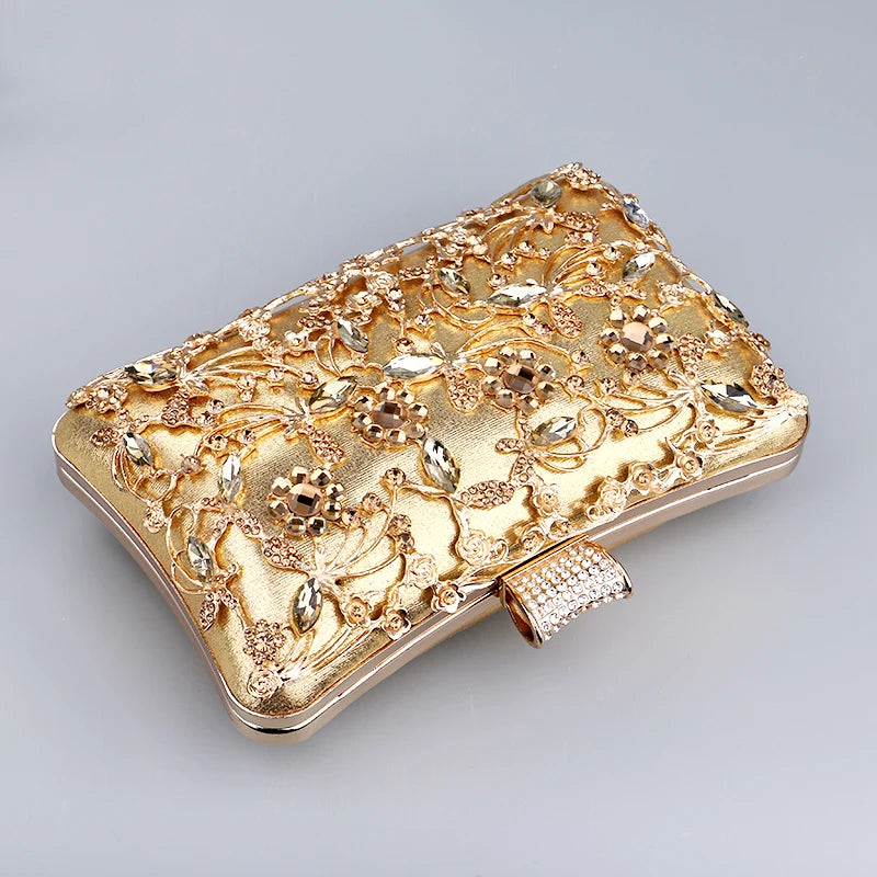 Pochette  doree soiree  ceremonie or et visuel  ferme vu de haut 