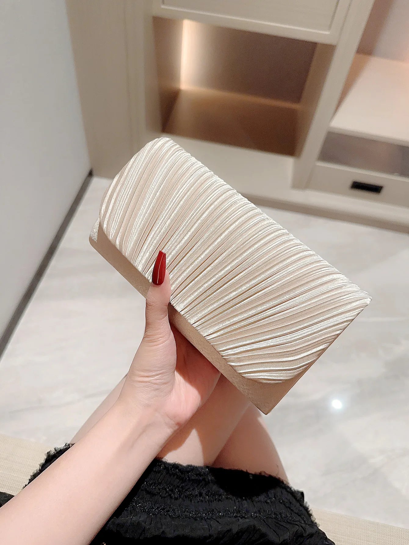 Pochette du soir luxe Champagne