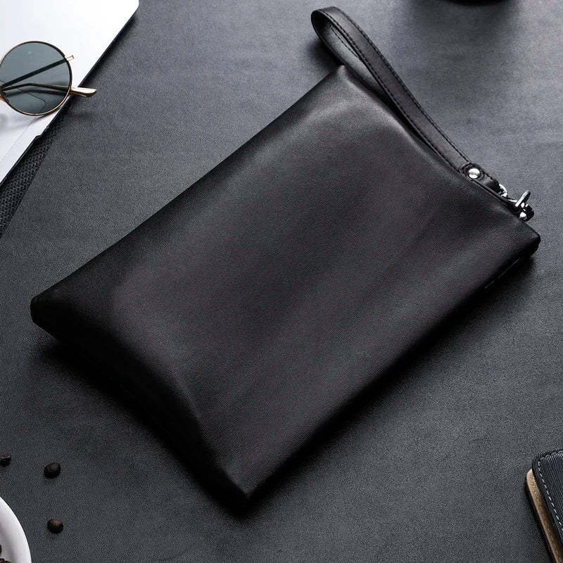 Pochette en cuir mouton pour homme dimensions