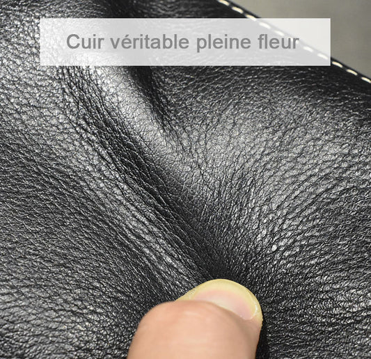 Pochette en cuir veritable