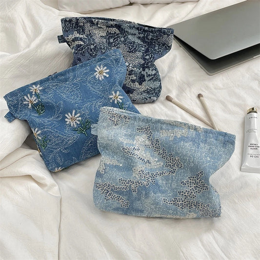 Pochette en jean