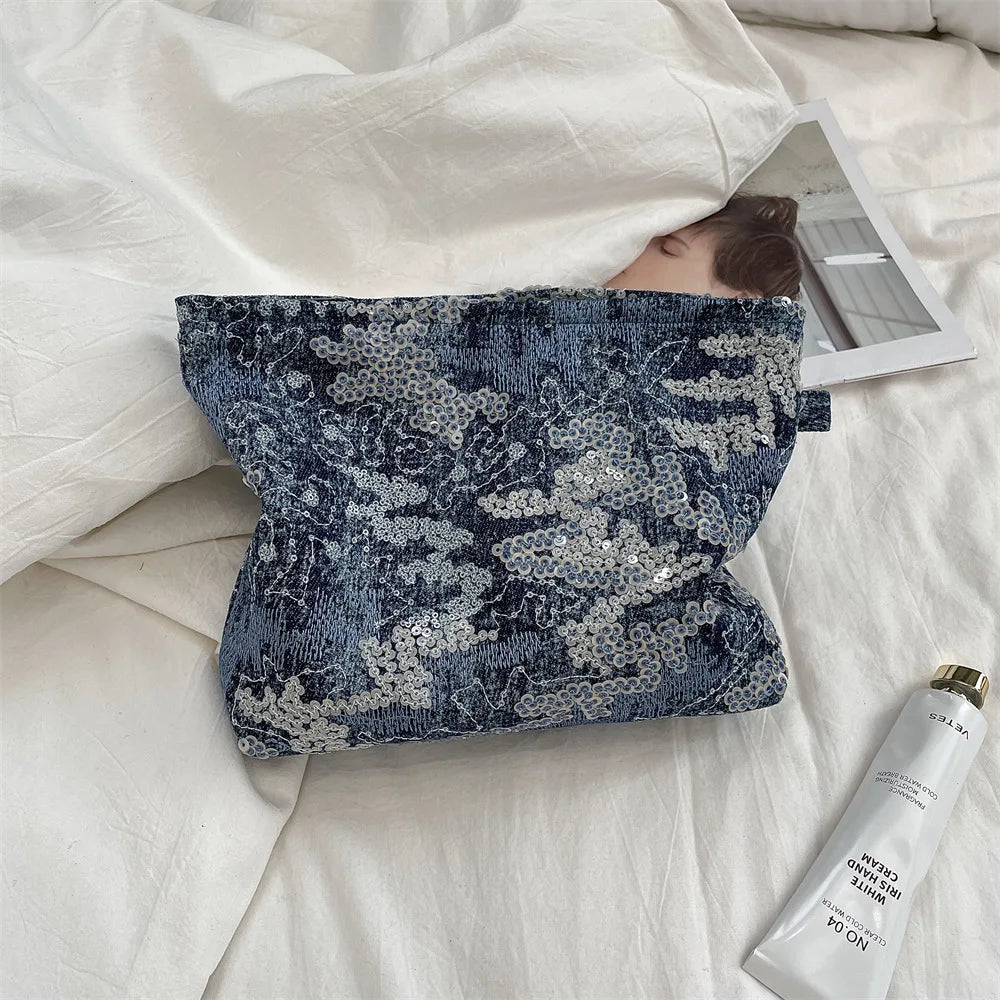 Pochette en jean Bleue foncé