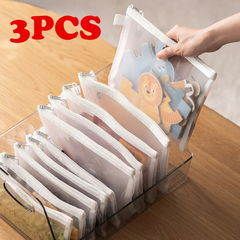 Pochette en plastique transparent rangement 