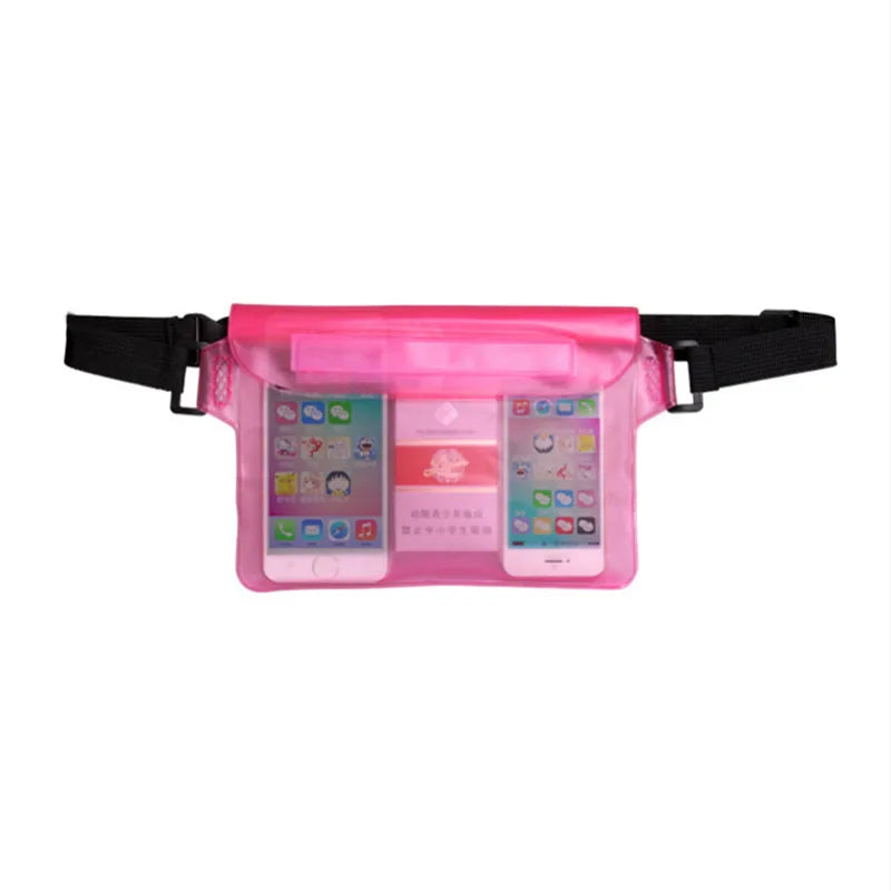 Pochette étanche sports nautiques baignades loisirs aquatiques rose