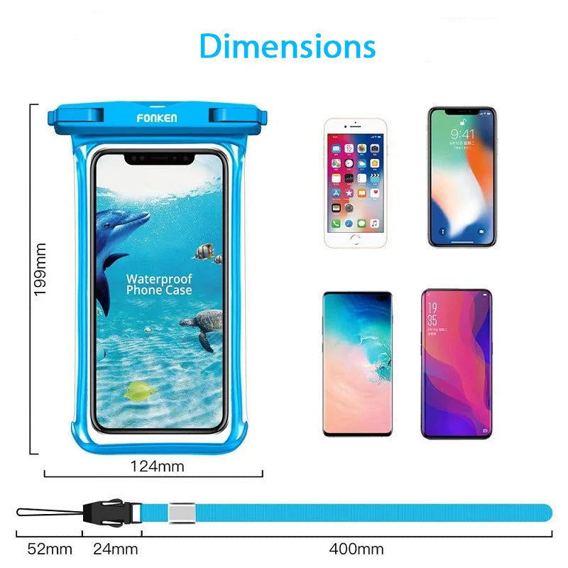 Pochette étanche téléphone Samsung  dimensions 