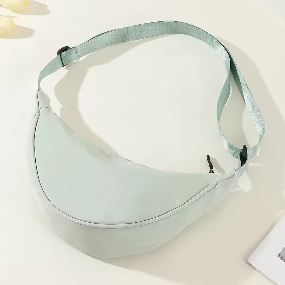 Pochette femme bandoulière vert pastel 