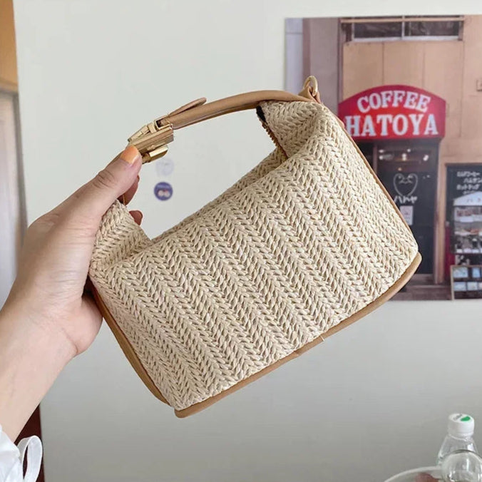 Pochette femme bandouliere raphia boheme ete visuel 1