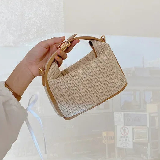 Pochette femme bandouliere raphia boheme ete visuel 3