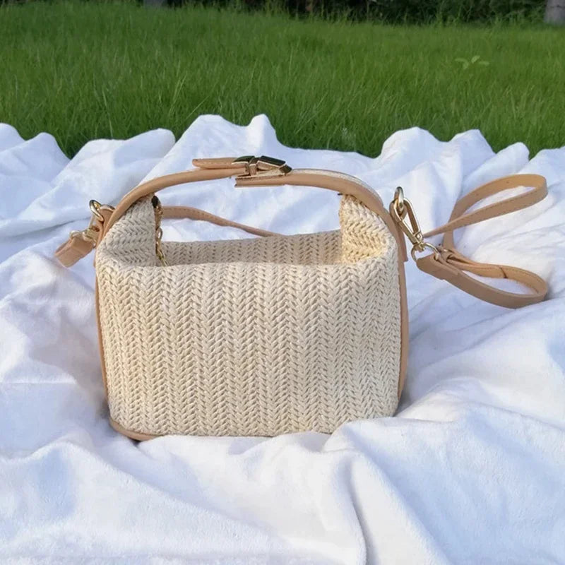 Pochette femme bandouliere raphia boheme ete visuel 7