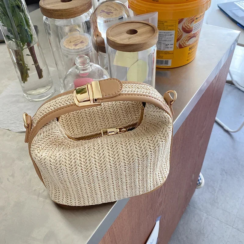 Pochette femme bandouliere raphia boheme ete visuel 8