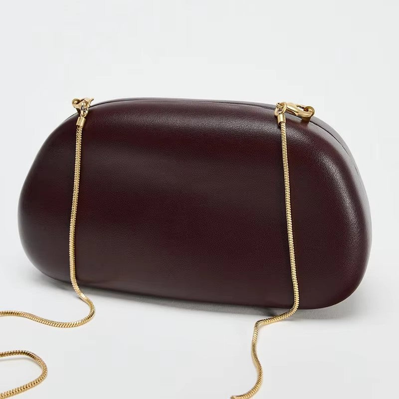 Pochette femme poignee doree arriere