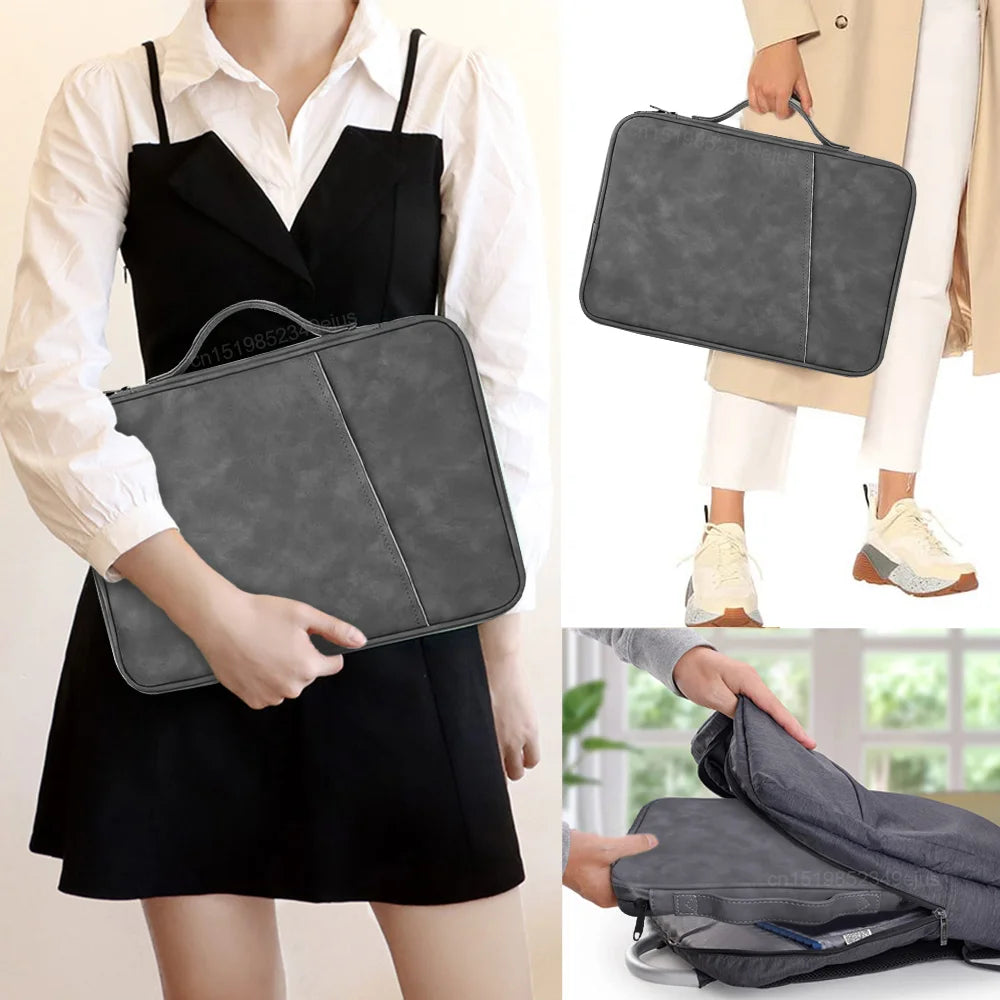Pochette iPad en live grise