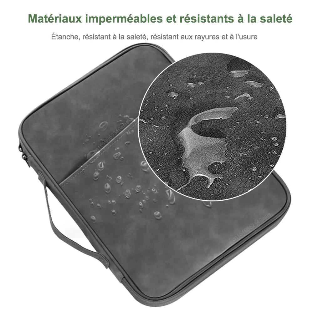 Pochette iPad Imperméable et grise
