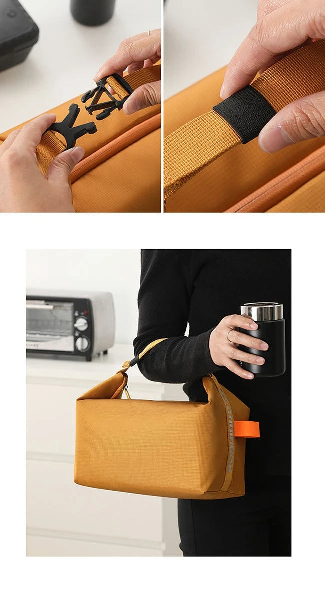 Pochette isotherme  Orange porté sangle à clip