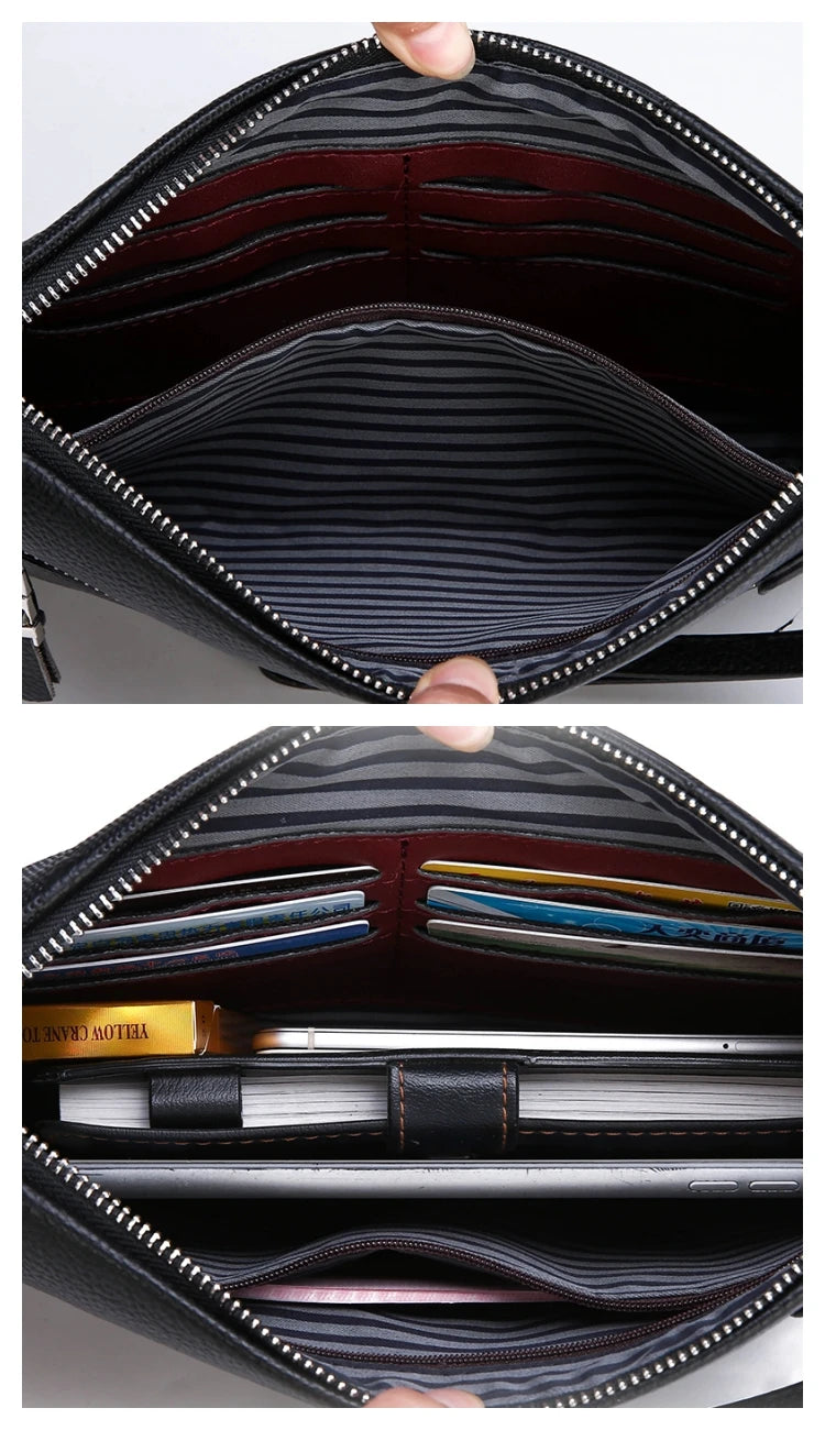 Pochette luxe homme Ouverte interieur