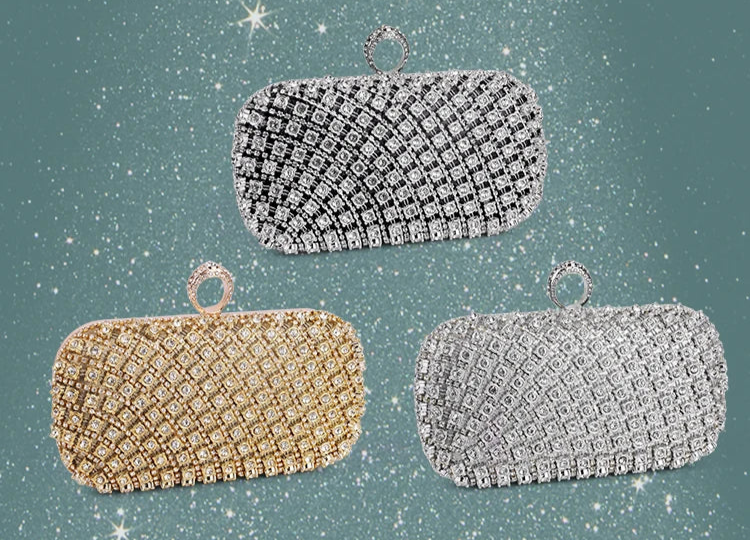 Pochette or argent et noire visuel trio
