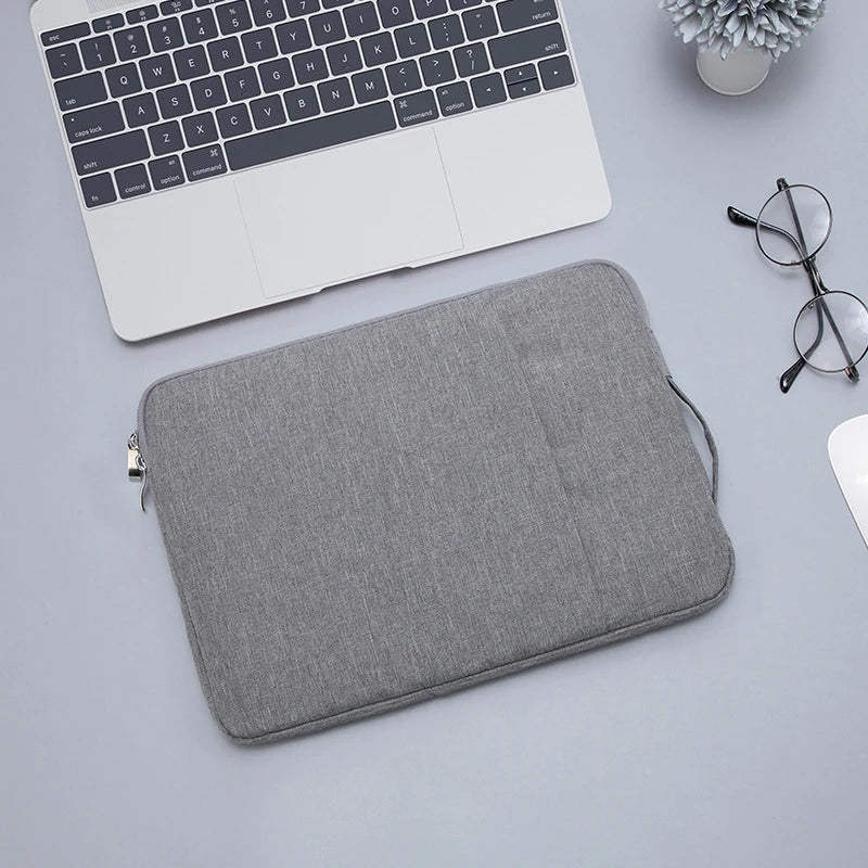Pochette ordinateur 13 14 15 16 pouces  gris clair