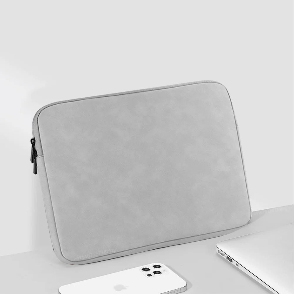 Pochette ordinateur gris clair