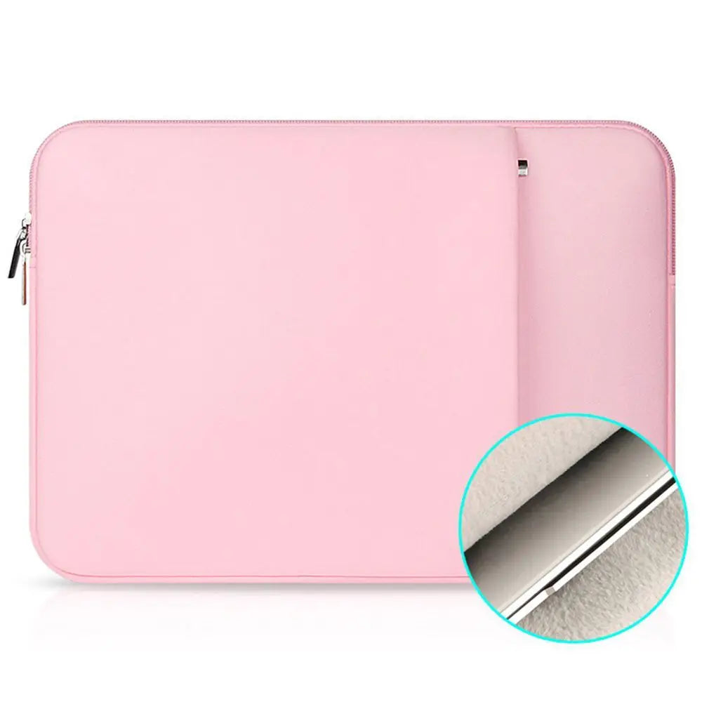 Pochette ordinateur  rose clair
