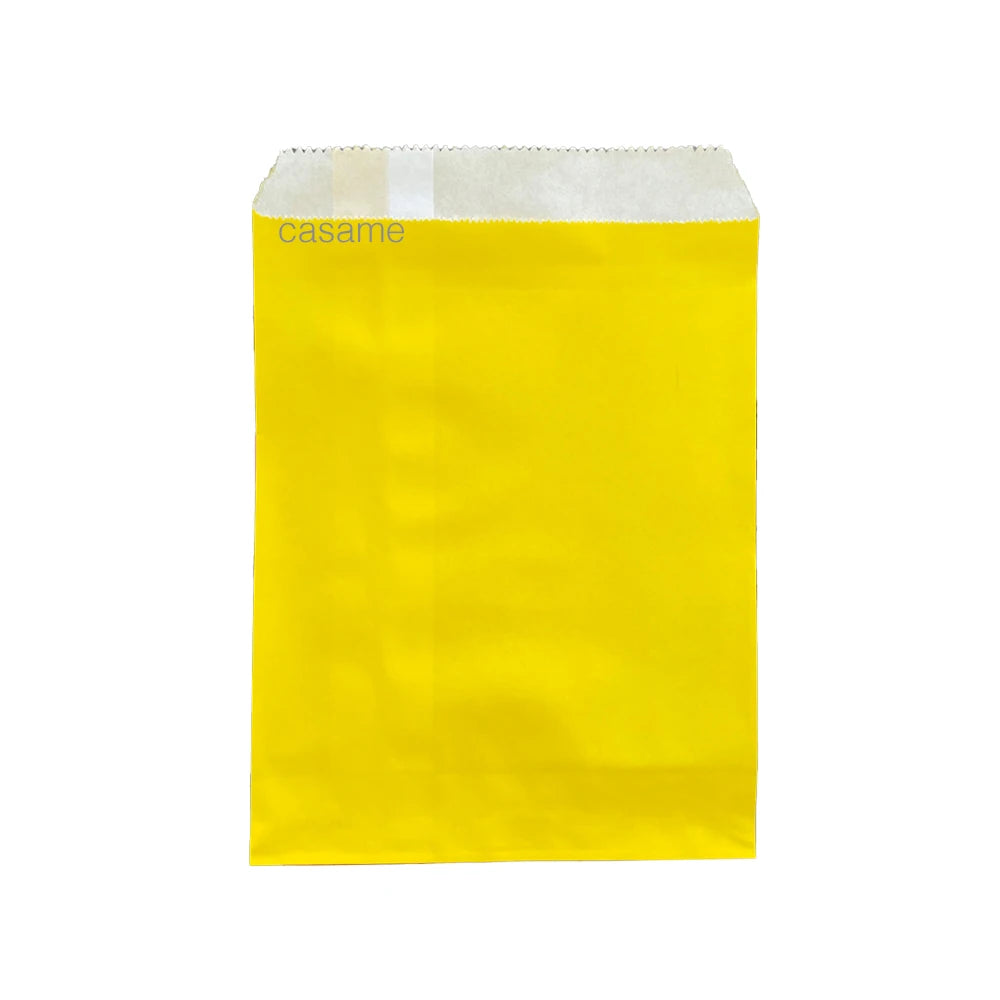 Pochette papier jaune citron